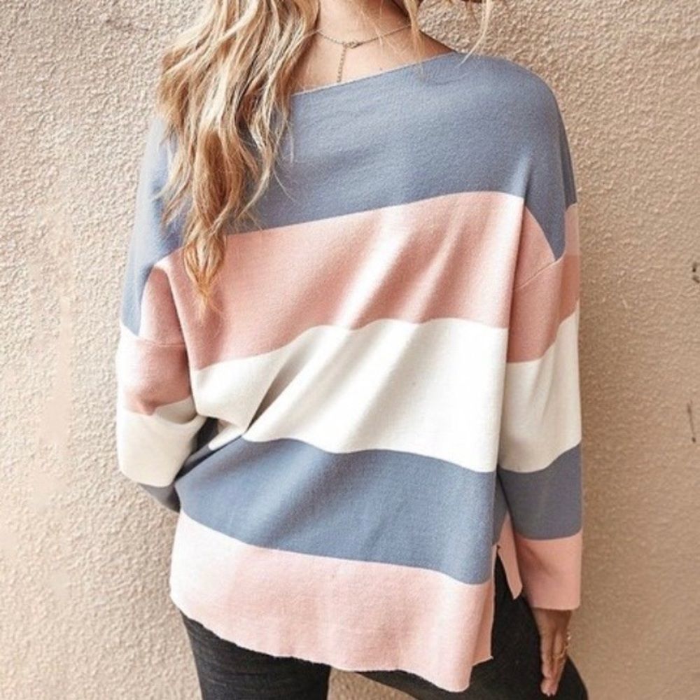 Color Block Knit Sweater - Picture 5 of 5